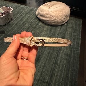 Baby belt snakeskin pattern